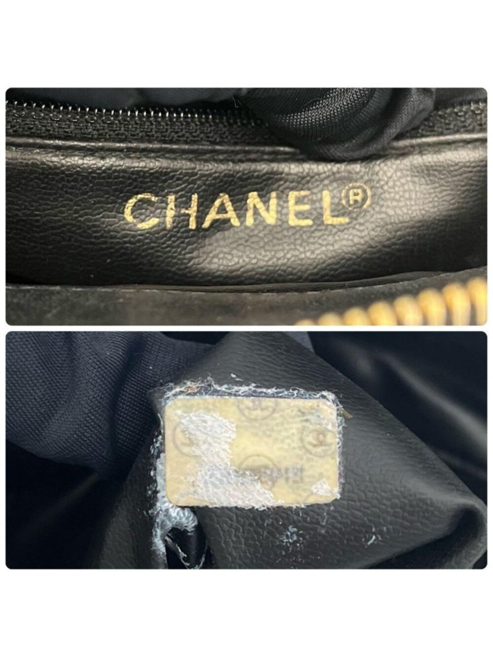 Chanel Lambskin CC Logo Tote Black Jumbo - Picture 8 of 9
